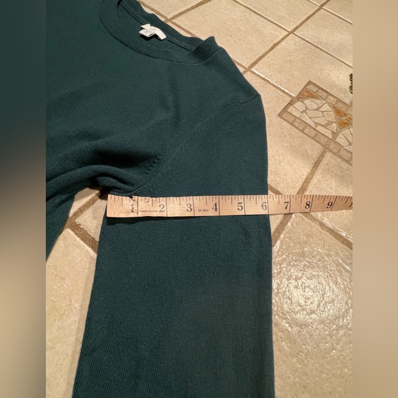 J.Jill Pullover Sweater Forest Green~55%Cotton& 25%Rayon & 20%Nylon Med Petite - Picture 9 of 16